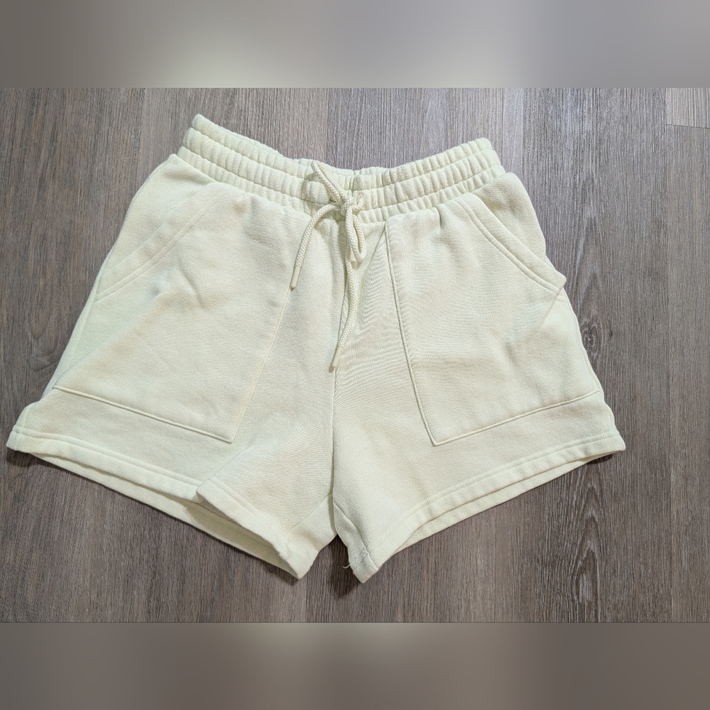 PINK Victoria's Secret Green Fleece Shorts - XS - Preloved